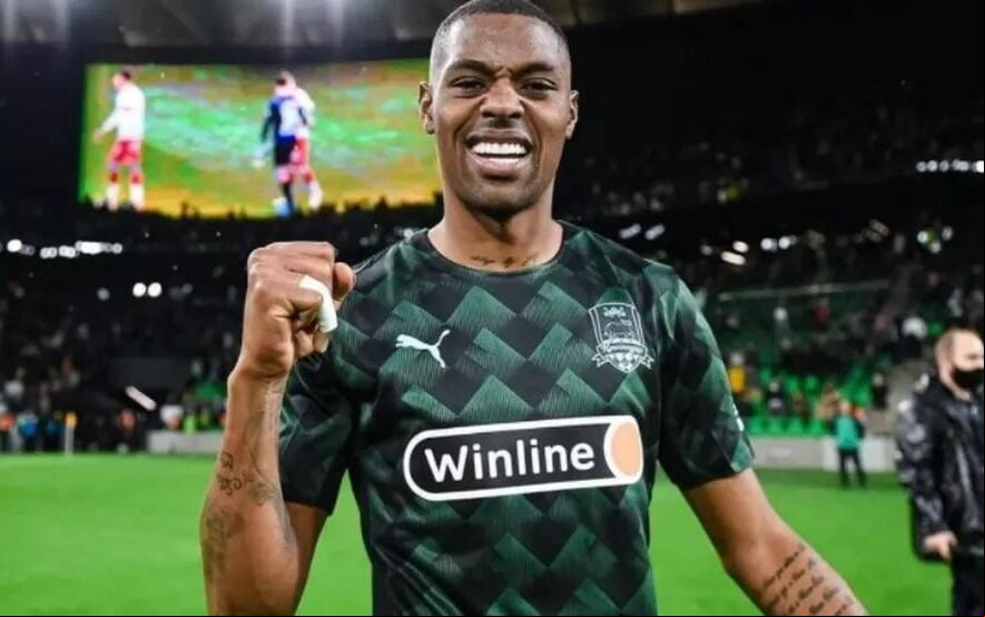 Kaio Pantaleão em ação pelo Krasnodar (Foto: Reprodução/Redes Sociais)