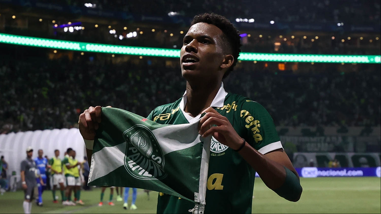 Em 2024, Estêvão disputou 18 partidas pelo Palmeiras, marcou sete gols e ainda deu três assistências. 	
