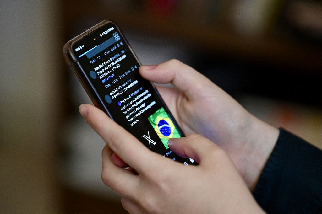 BRAZIL-US-JUSTICE-INTERNET-STF-X o à rede social X começa a ser liberado nesta quarta-feira (9) para usuários brasileiros
