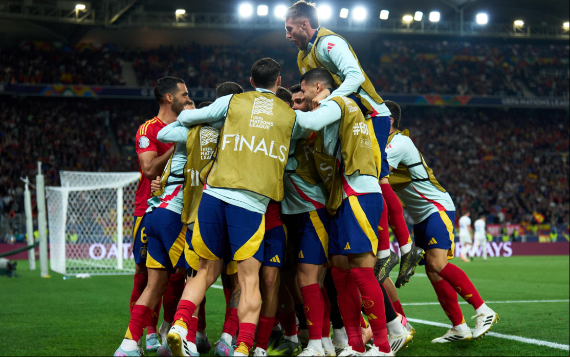 Elenco da Espanha é o mais caro da final da Uefa Nations League. (Foto: Reprodução/X/@SEFutbol)