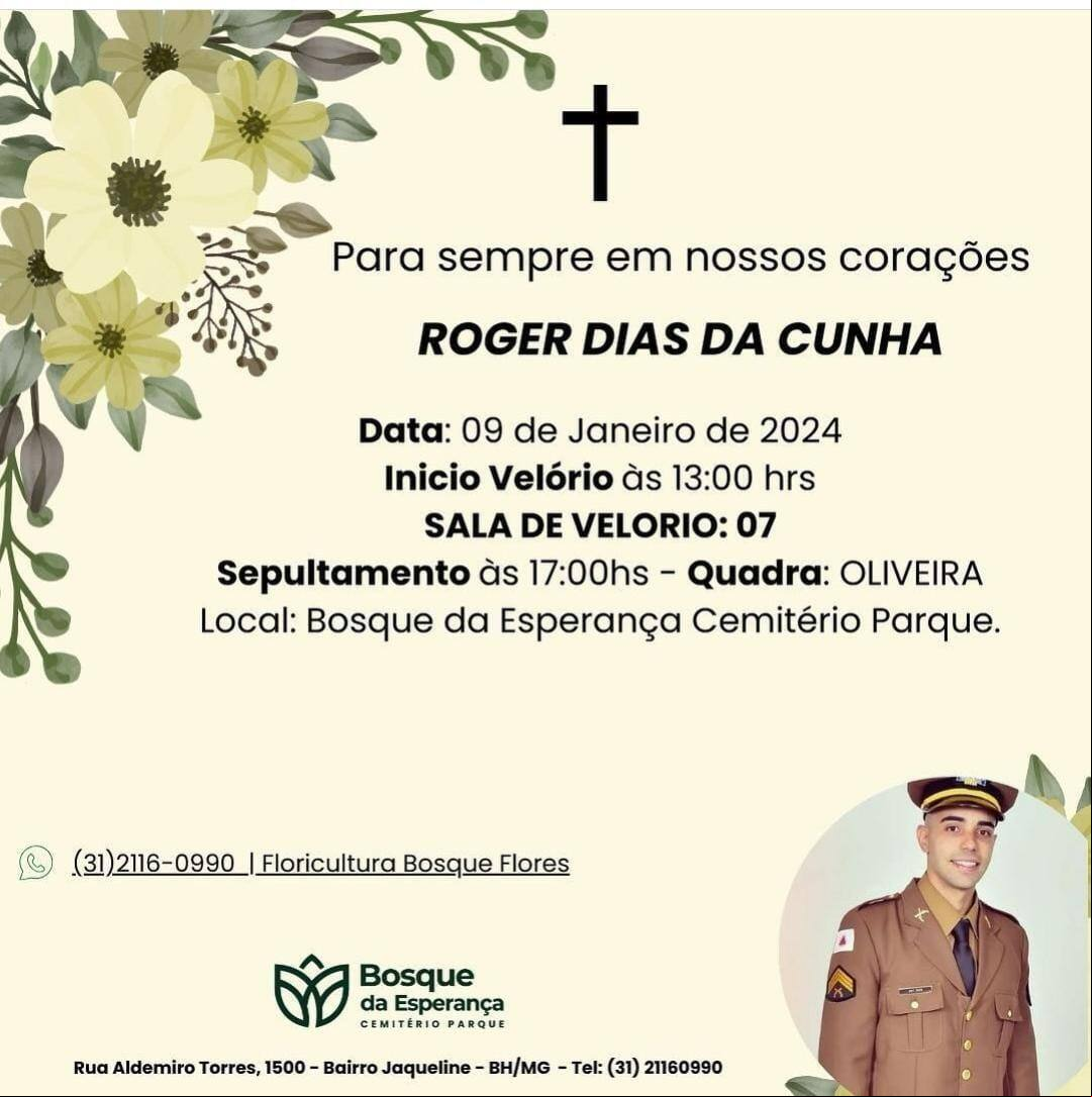 Velório será às 13h desta terça-feira (9 de janeiro)