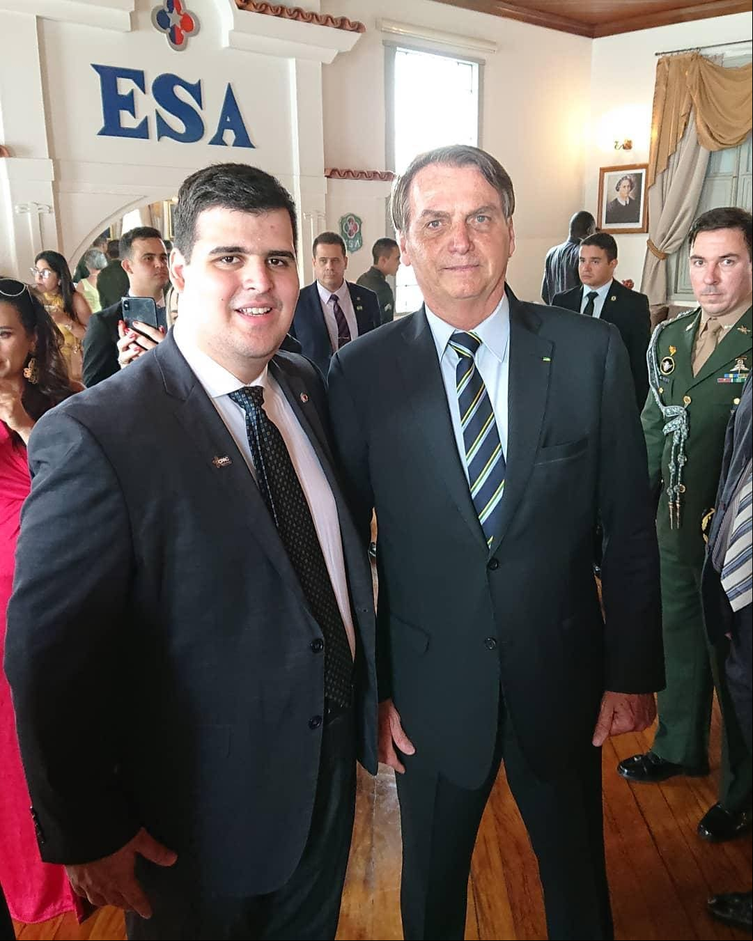 Bruno Engler e Jair Bolsonaro