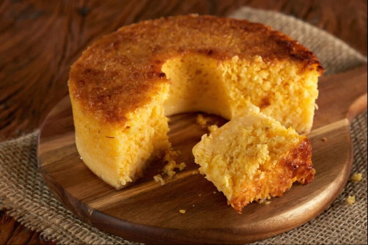 Bolo de milho-verde