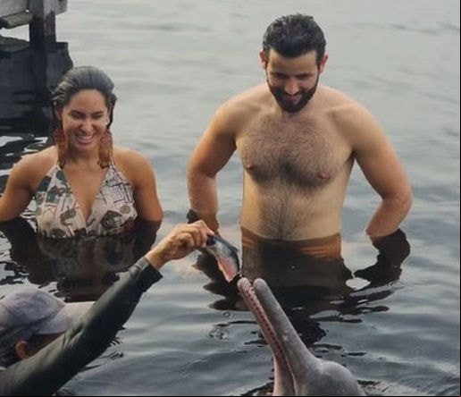Isabelle e Matteus eiam na Amazônia