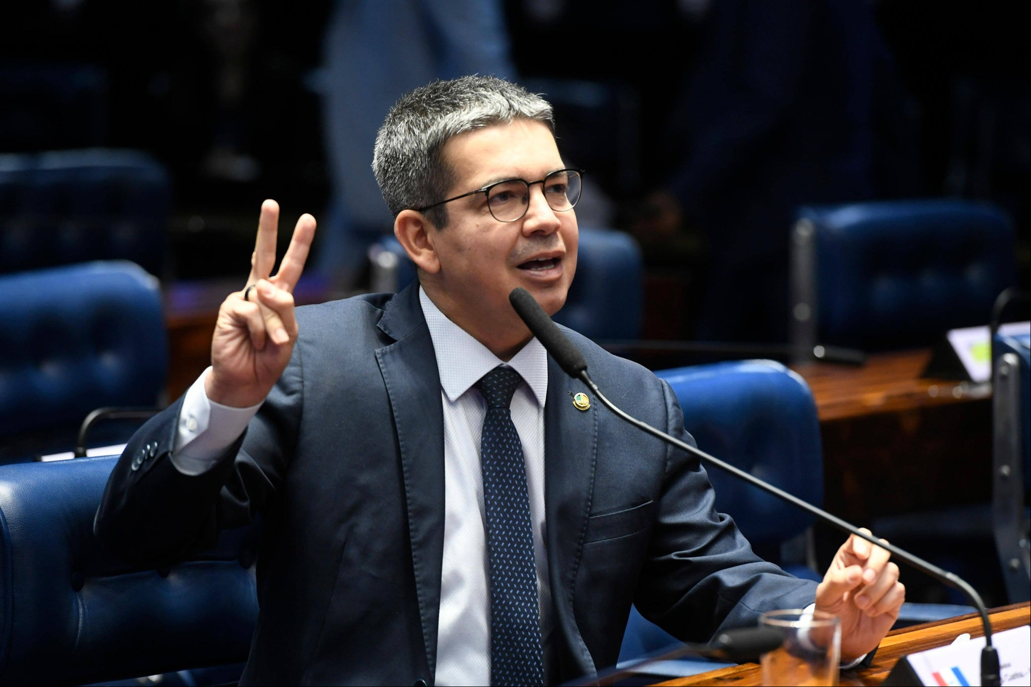 O líder do governo no Congresso Nacional, o senador Randolfe Rodrigues
