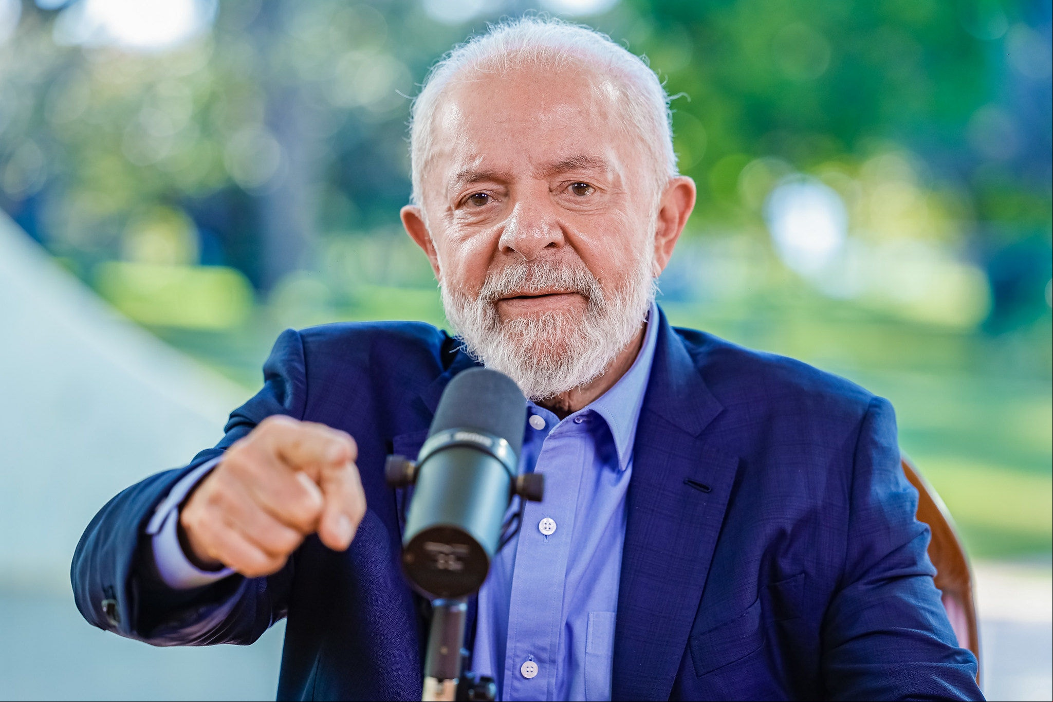 Presidente da República, Luiz Inácio Lula da Silva, durante entrevista ao Jornal da CBN,  no Palácio da Alvorada