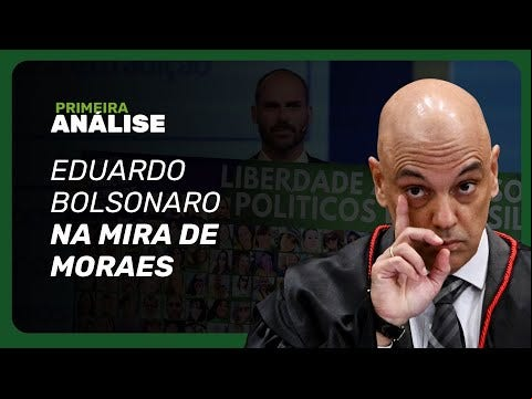 O deputado é acusado de tentar pressionar autoridades brasileiras com apoio internacional