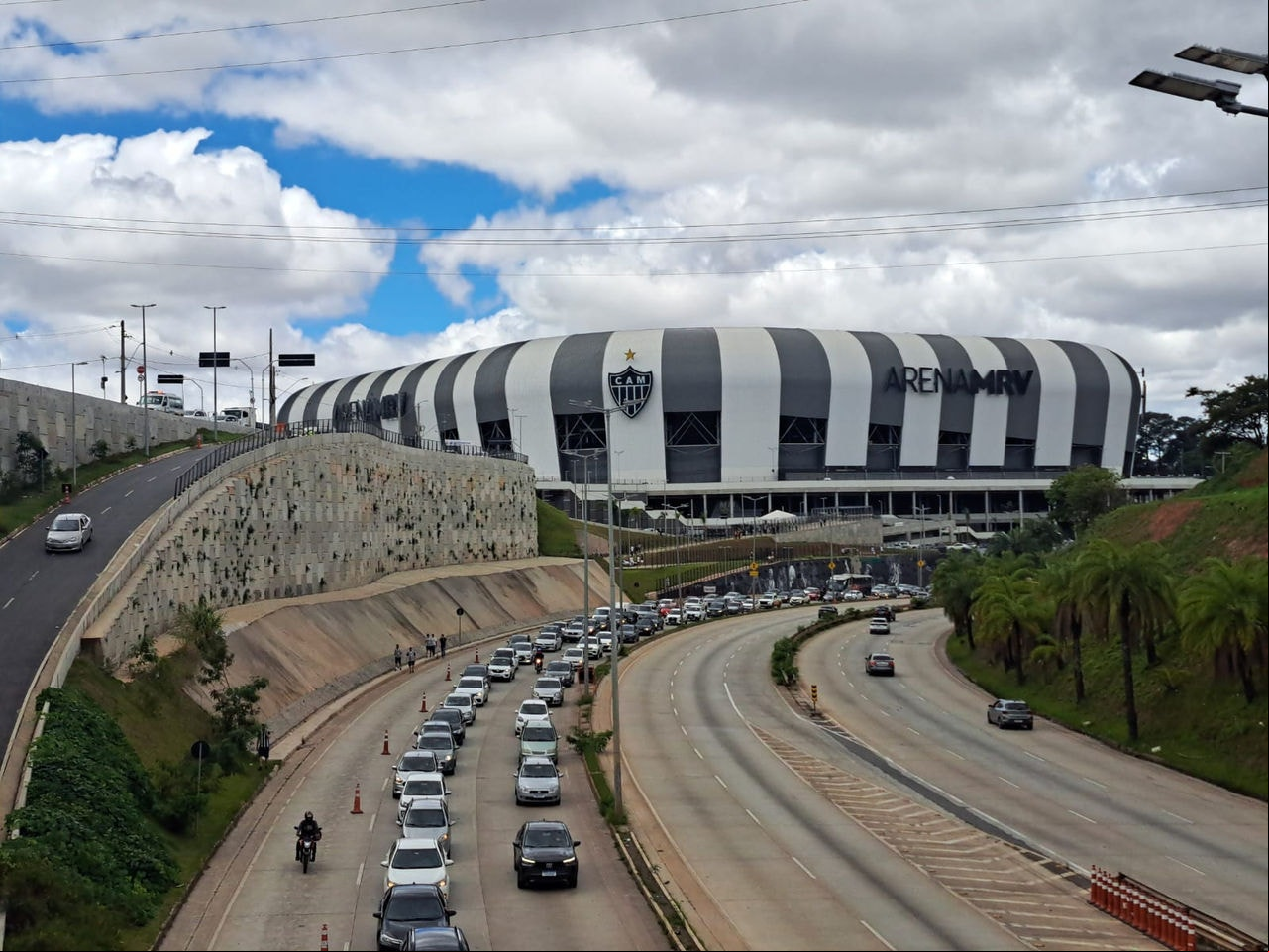 Trânsito nos arredores da Arena MRV terá alterações para partida entre Atlético e Internacional