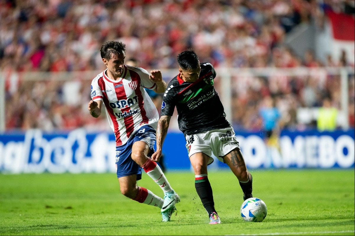 Palestino venceu o Unión na Argentina e obrigou o Cruzeiro a vencer para continuar vivo na Copa Sul-Americana