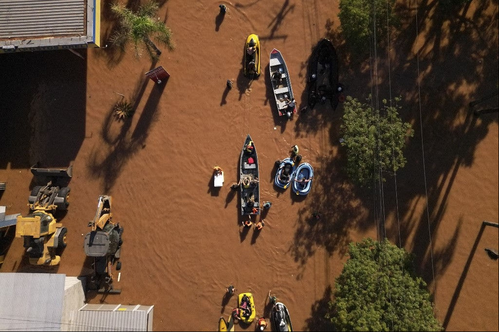 Enchentes deixam rastro de destruição no Rio Grande do Sul (AFP)