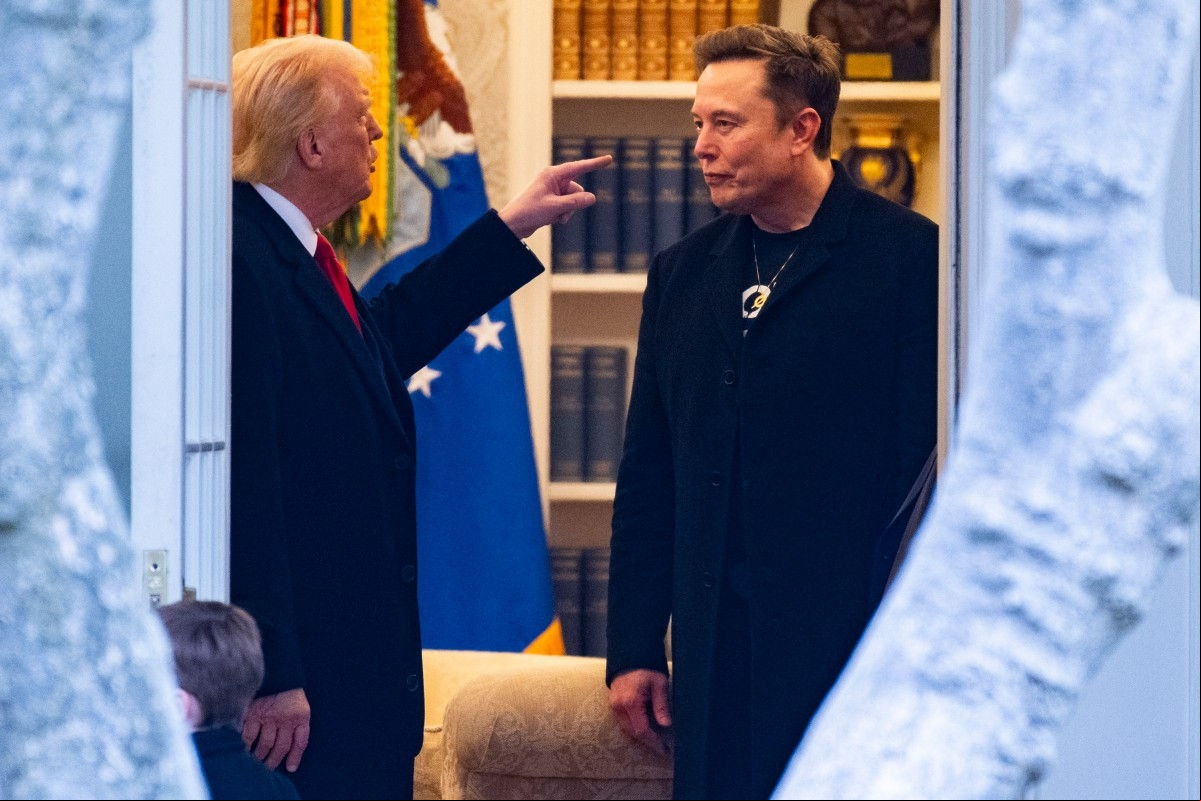 Donald Trump e Elon Musk, fotografados em março deste ano