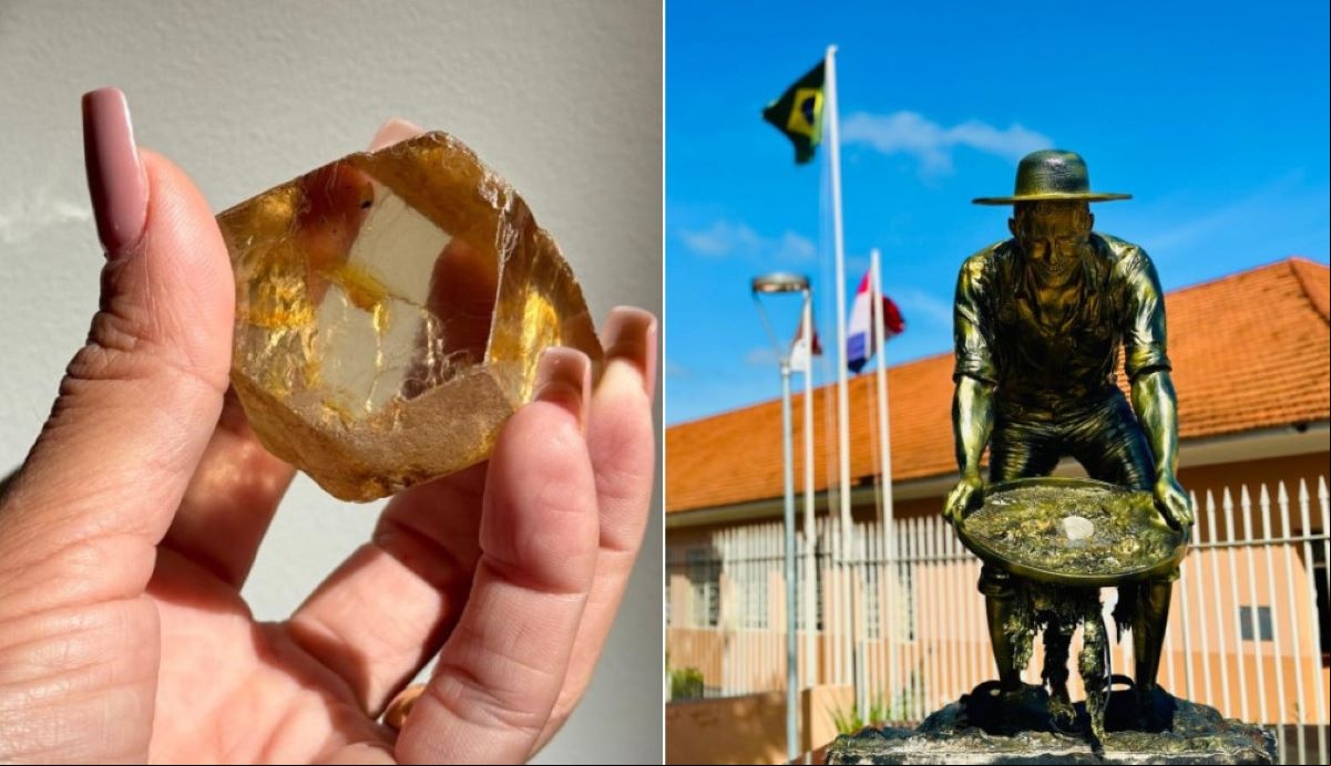 Diamante foi encontrado nas águas do Rio Douradinho