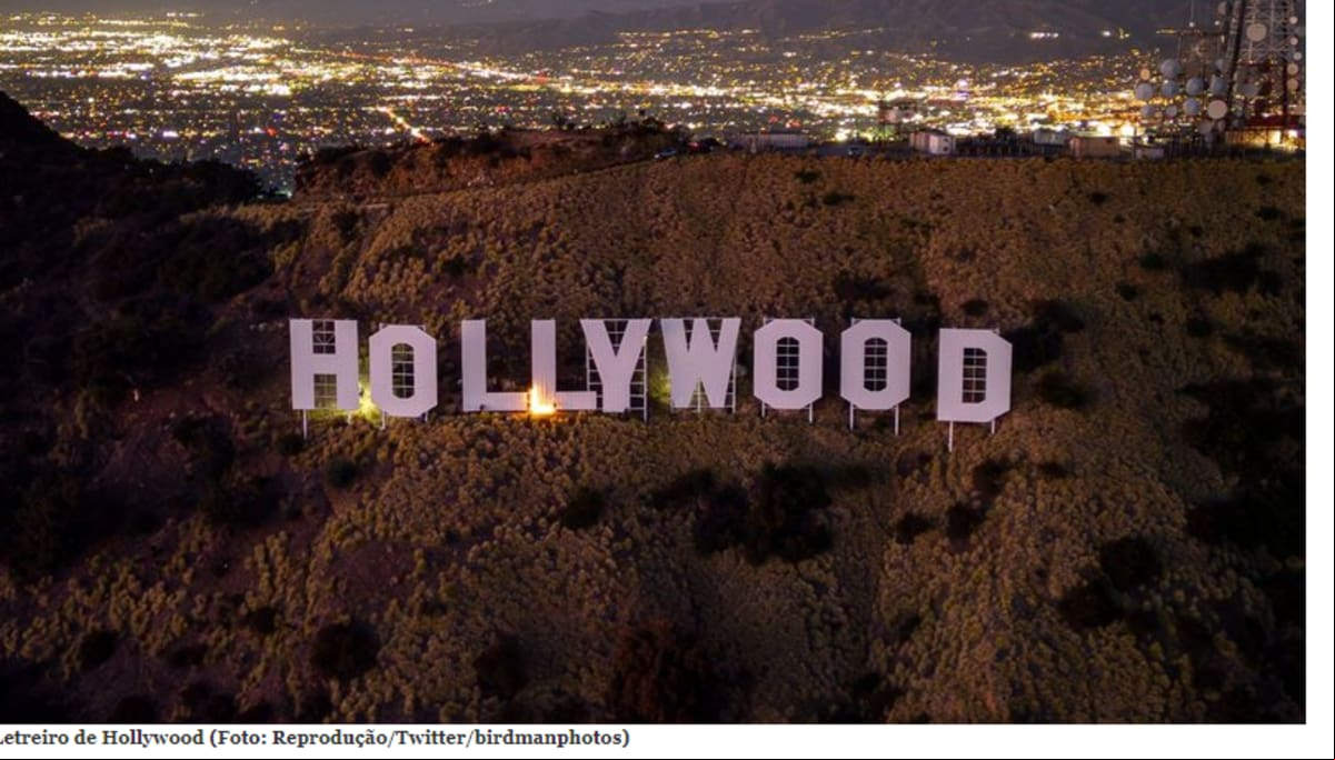 Letreiro de Hollywood ganha iluminação após décadas O letreiro centenário foi construído em 1923 como anúncio de um empreendimento imobiliário de luxo